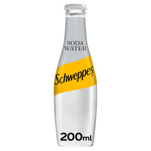 Load image into Gallery viewer, Schweppes Soda Water 24 x 200ml Bottles