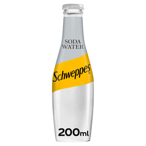 Schweppes Soda Water 24 x 200ml Bottles