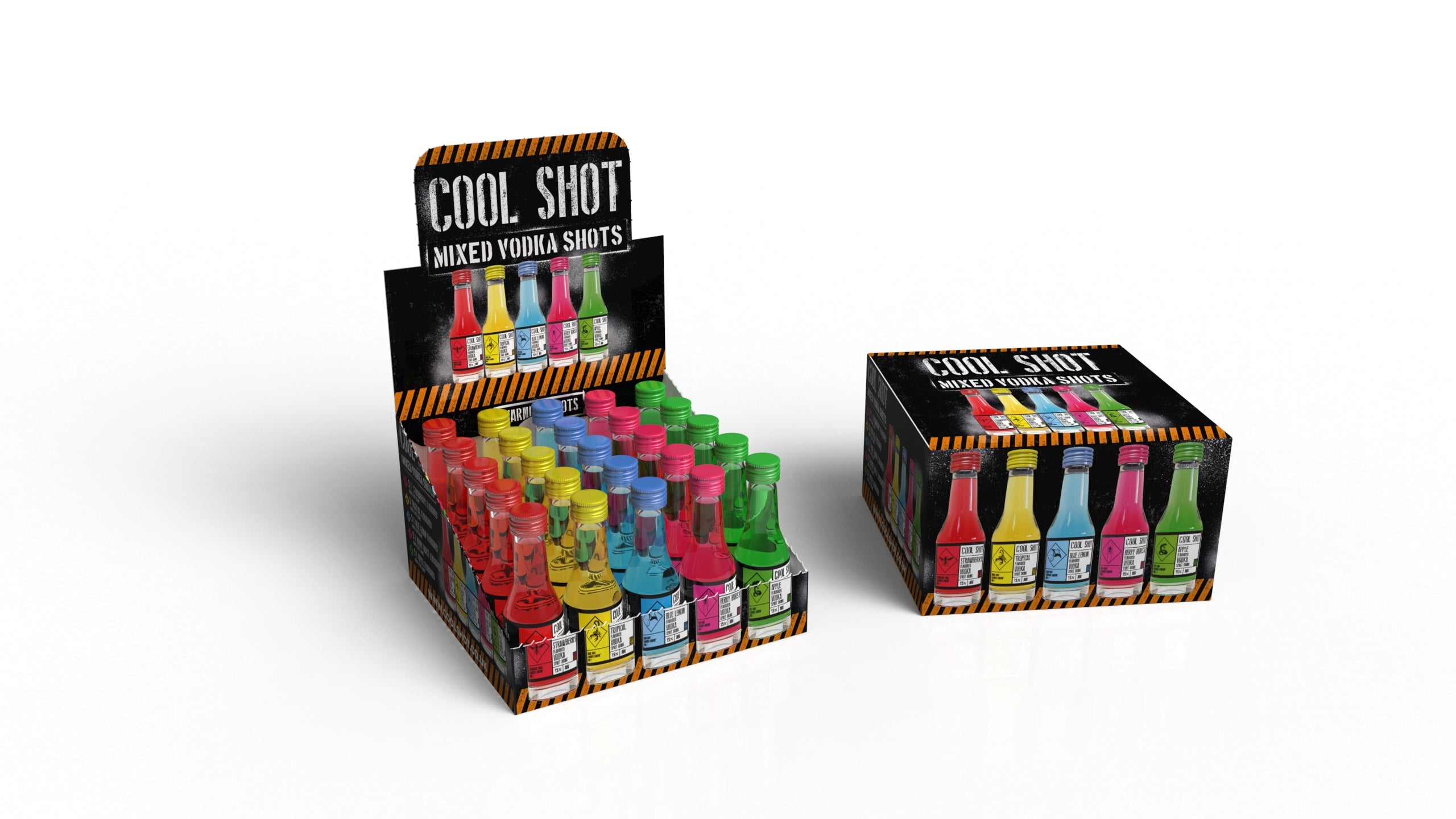 Cool Shot™ Flavoured Vodka Shots 25 x 20ml | Drinks Aisle